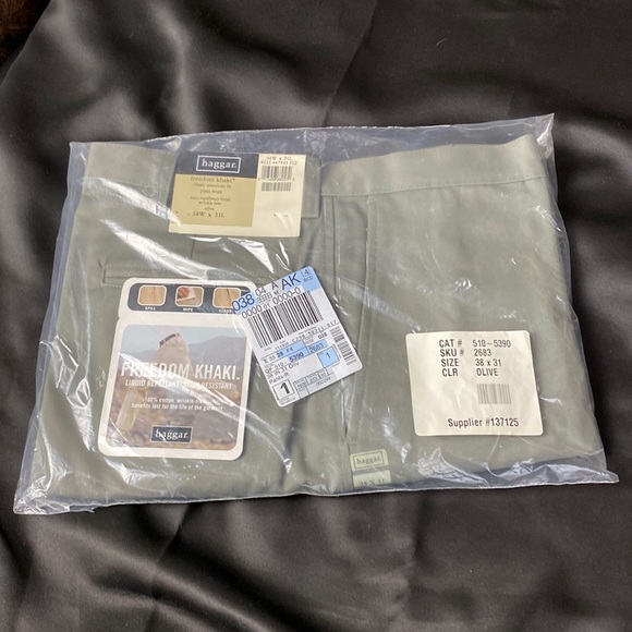 Men’s Haggar Freedom Khaki BNWT Olive 38x31L - Picture 2 of 6